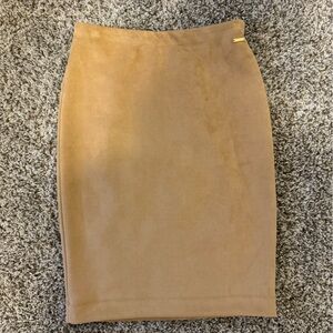 Tan pencil skirt. Size small.